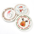 Logo Custom Christmas Diseshized Double Cake Plates Set