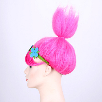 Halloween Anime Cosplay Wigs: Magic Elf Trolls Bobbi Princess Wig Wig Untuk Kids 'Holiday Fun