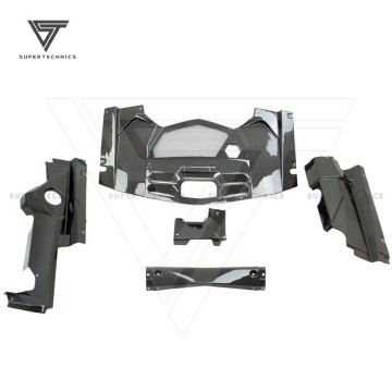 Carbon Fiber Engine Cover Set for Lamborghini Aventador LP700-4 2011-2015