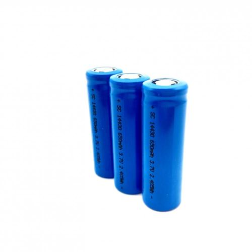 14430 battery cells cylindrical 3.7V 650mah for toy light