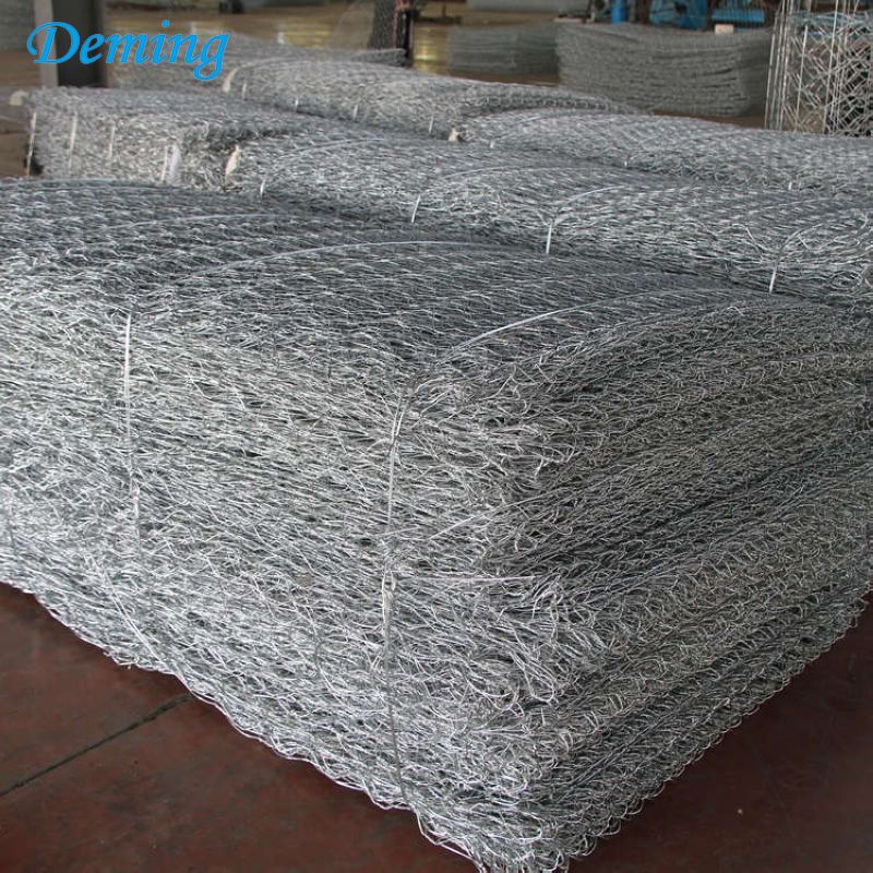 2.7mm Flood Walls Durable Hexagonal Galvanized Gabion