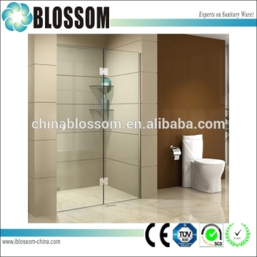 Frameless Pivot Hinged Shower screen