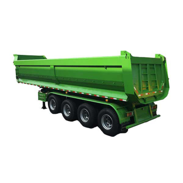 45CBM Heavy Duty Dump Trailer with 10 Wheels and Tipper Function for Semi-Trailer