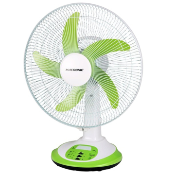16 Inch Rechargeable Solar and AC/DC Powered Fan with LED Light