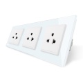 Enchufes de plástico para montaje en pared, moldes de inyección blancos