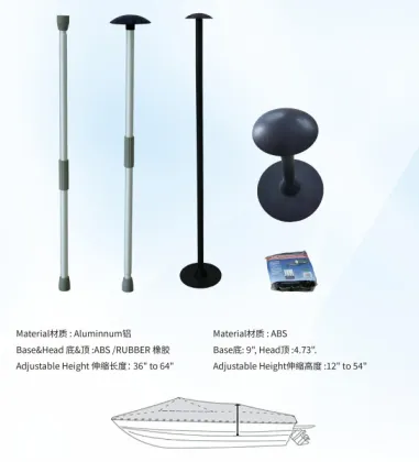 Telescopic Adjustable Boat Cover Support Pole - Jon Boat Accessories