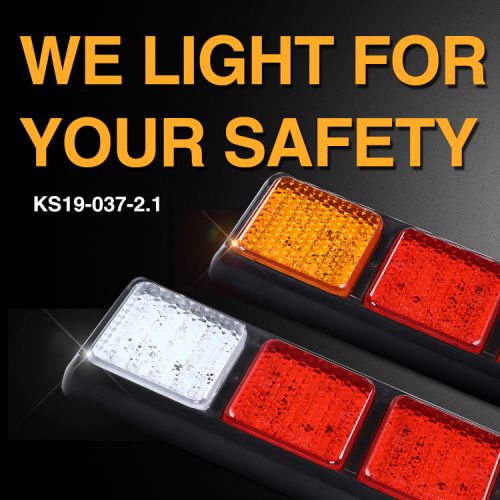 ટ્રેલર પૂંછડી લાઇટ કીટ સ્ટોપ/રિવર્સ/ધુમ્મસ/સૂચક એલઇડી સંયોજન પૂંછડી પૂંછડી લાઇટ ટ્રક ટ્રેઇલર આરવી યુટીવી કેમ્પર વાન બોટ