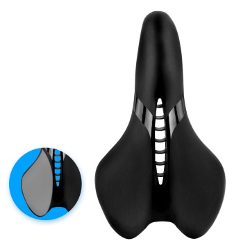 Comfortable Shockproof Ventilation Mountain Bike Saddle with Soft Hollow Sponge