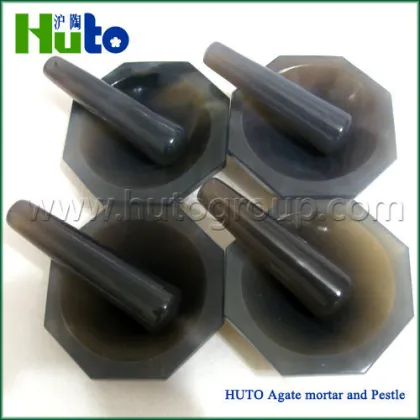 HUTO Brand Agate Mortar & Pestle