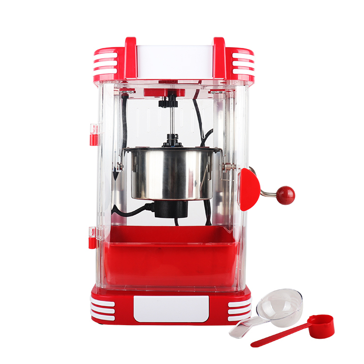 Professional Commercial Popcorn Machine Electric Automatic Hot Air Popcorn Maker Stainless Steel