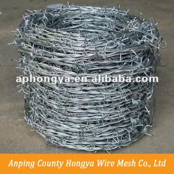 galvanized barbed wire
