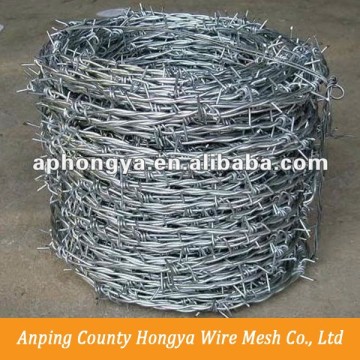 galvanized barbed wire