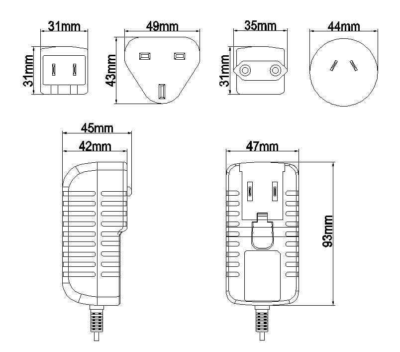 36w Interchangeable Adapter 36w Interchangeable Adapter