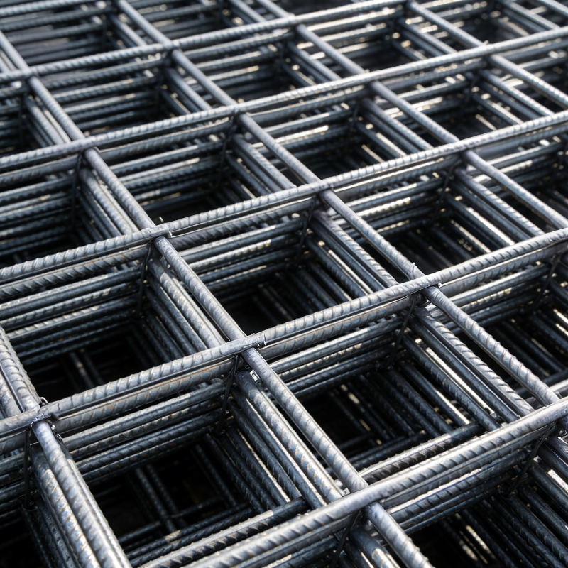 Reinforcing mesh sheets for concrete floor and wall reinforcement, crack prevention