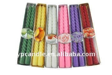 8" Spiral Tapered Candle (2-in-1)