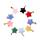 20mm Rainbow Glass Star Pendant for DIY Jewelry