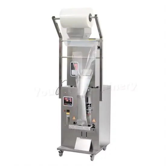 Vertical Pouch Packing Machine: Efficient Solution for Packaging Rice Bean Granules, Food Powders in Plastic, Paper Bags, and Foil