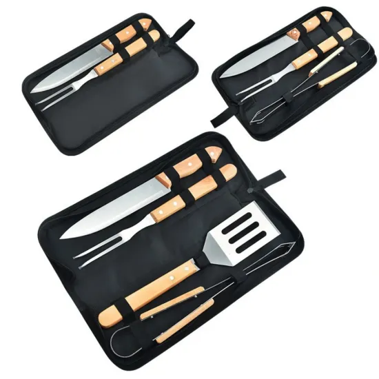 Stainless Steel Barbeque Tool Set 2-4 Pieces BBQ Cooking Sets with Bag