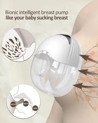 Five-speed adjustment hands-free breast pump