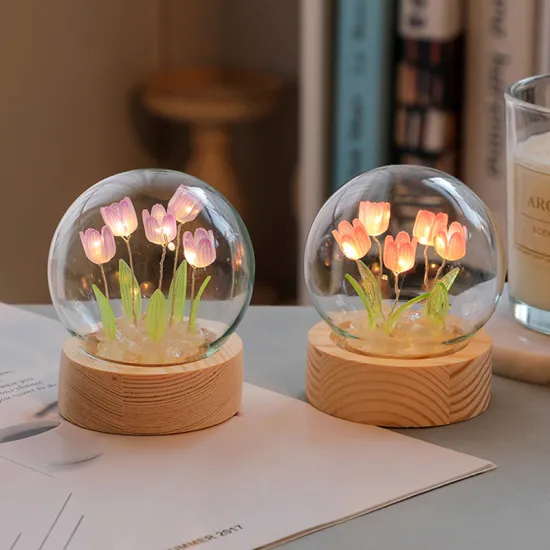Creative Tulip Night Light DIY Kit - Perfect Home Decoration and Gift for Valentine's Day