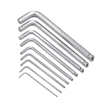 Long Hex Allen Key Ball Nasing Clor Set 1,5-19 mm CRV Tournevis