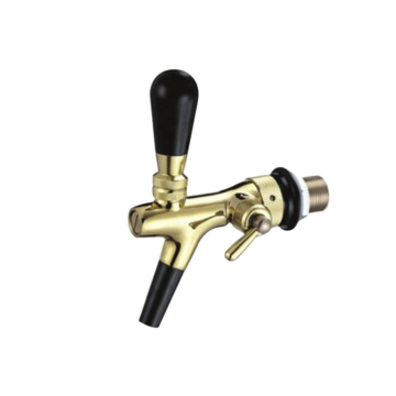 Long Steel Shank Adjustable Flow Control Chrome Draft Beer Faucet - KTBT-A006