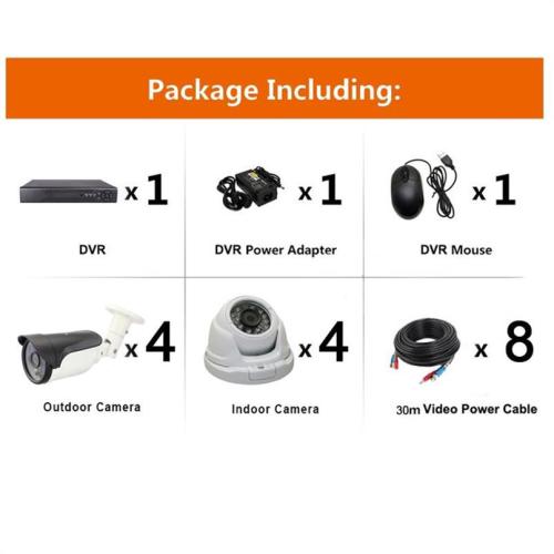 2.0MP Surveillance IR Dome HD Camera Kits