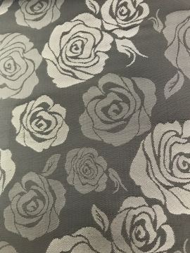 Doublure Jacquard Gris Grande Fleur