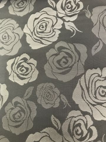 Gray Big Flower Jacquard Lining