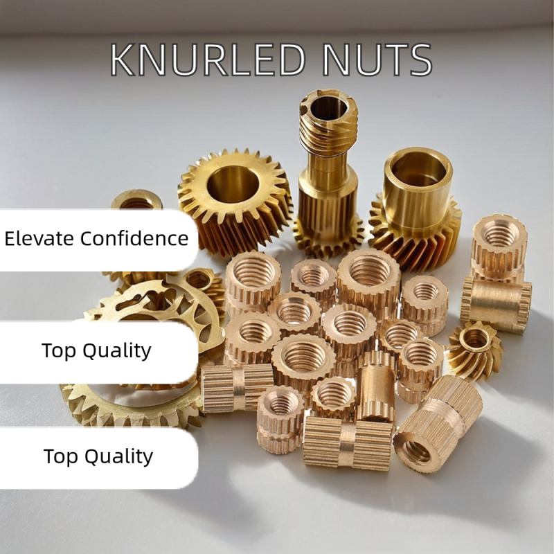 Brass Hex Nut Knurled Injection Copper Inlaid Nut through Hole Application for Healthcare for Healthcare Use