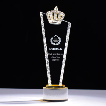 Gold, Silver, Bronze Metal Crowns and Crystal Trophies for Beauty Pageants