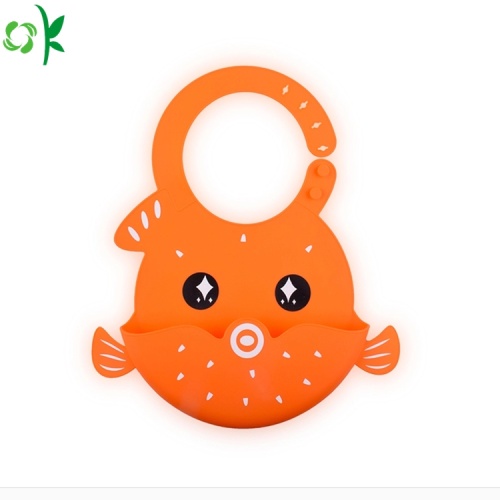 BPA Free Cute Silicone Baby Bib for Outside