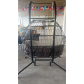 Silla de huevo con soporte para la relajación al aire libre