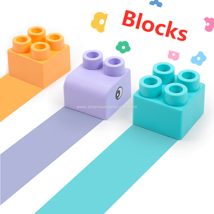 Silicone Rainbow Building Blocks arched building blocks