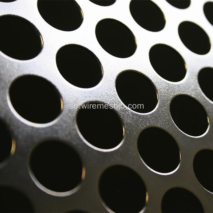 Galvaniserad perforerad metallplåt med rund hål