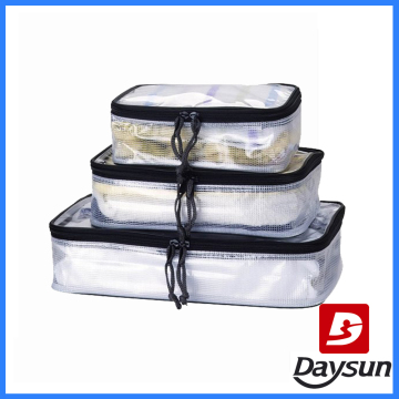 Waterproof PVC travel cloth bag packing cubes set