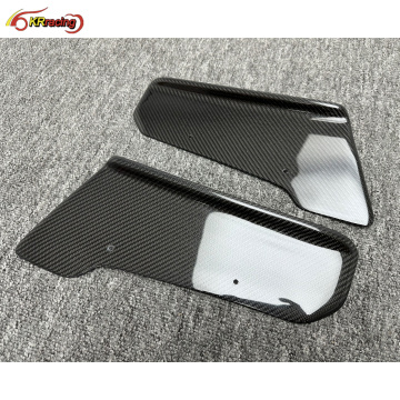 JUN Style Carbon Fiber Rear Bumper Spats Splitter for Nissan GTR R35 2008-2016