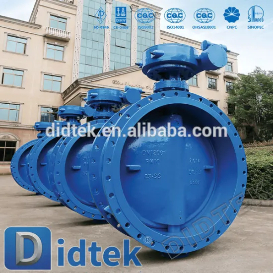 Didtek China manufacturer Waste Water butterfly valve for cement