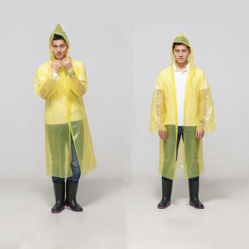 Disposable Clear Rain Ponchos - Bulk Emergency Durable Travel Raincoats with Hood for Adults and Families