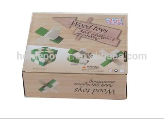 2016 Hot Sale Wooden IQ Intelligent Puzzle Magic Puzzle Kongming Lock Brain Teaser Magic Box