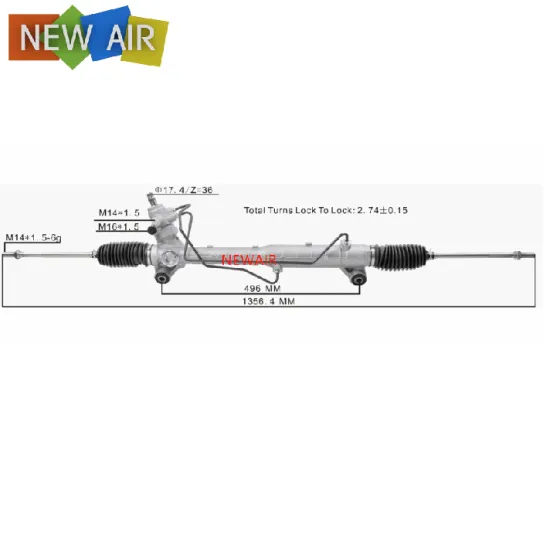 RHD Steering Rack for Suzuki Grand Vitara 48580-65J01