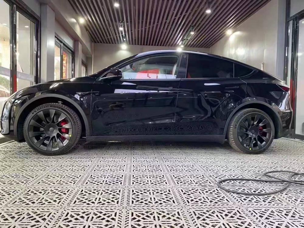 Tesla Model Y Black Forged Wheels 4 Jpg