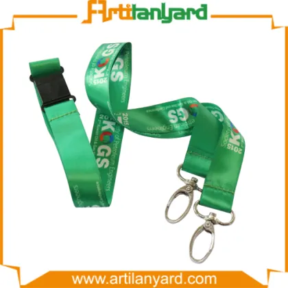 Costom Color Satin Lanyard with Printing