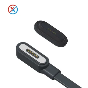 High Current Smart Data Magnetic Charging Cable - 5-Pin Male and Female Connectors