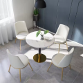 best selling dining room furniture circle round ceramic table coffee dining chair