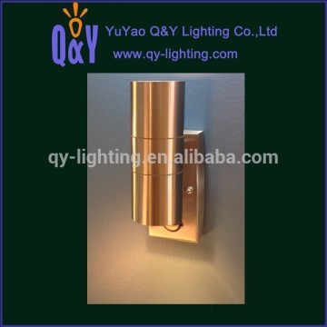 up and down 2side gu10 led spot light with PIR sensor wall light round double 316ss 304ss 201ss light