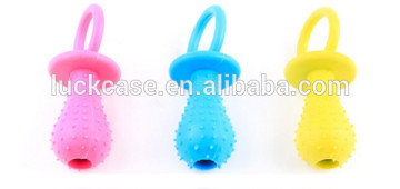 Fashionable Perfect Quality Silicone Dog Pet Pacifier Teethers with Jingle Bell