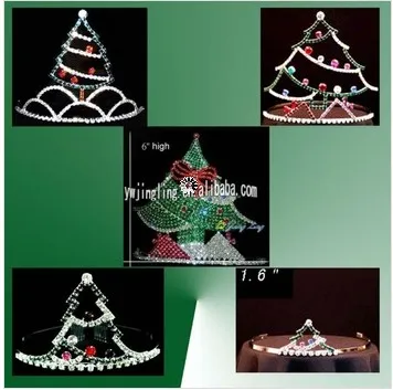 Group Of Christmas Tree Pageant crowns