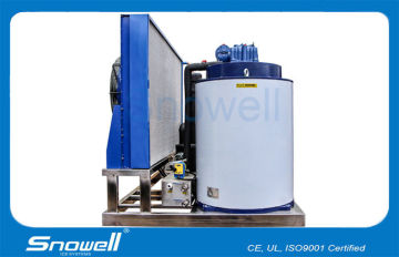 4t/d Stainless Steel Flake Ice Machine For Seafood , Bitzer Compressor 13.8kw