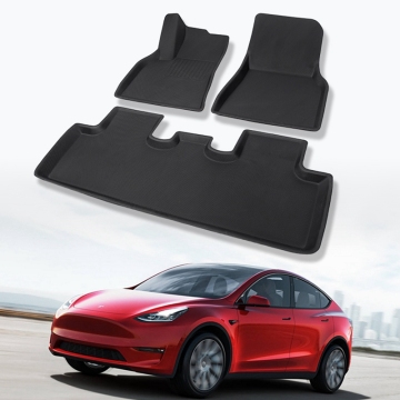 Luxury Custom Anti-Slip 3D TPR XPE Tesla Model Y Car Mats